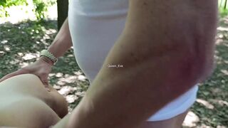 REAL AMATEUR CUCKOLD - CUCKOLD SPOUSE FILM WIFE BANGED IN PUBLIC PARK BY BULL