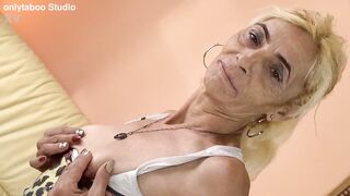 slim unattractive toothless granny