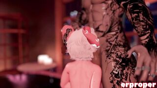 vrchat a sexually excited mouse angel sucks and screws a demon e-hunk
