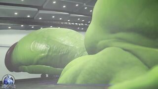 Reached His Peak, Syrl Dragon Hyper Macro Muscle Growth Animation