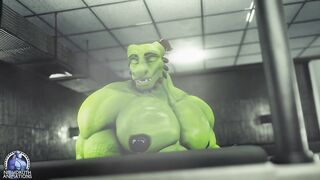 Reached His Peak, Syrl Dragon Hyper Macro Muscle Growth Animation