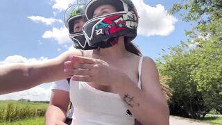 My stepmom picks me up after college to see vids