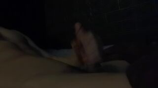 Quiet night masturbation by firelight