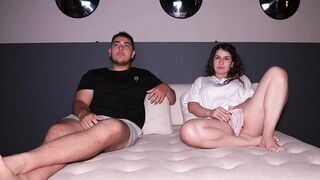 My Stepsister Insists On Me Hard During the time that We See Videos