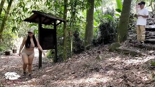 Colombian doxy has outdoor sex with a park ranger who cums all over my massive titties - Savannah Watson