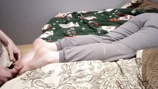 Polskie Porno Cum on youthful Bella's feet