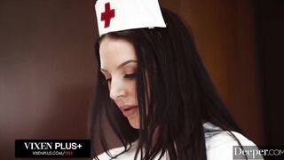 Deeper. Hawt Nurse Angela White Takes Care of Patient Manuel