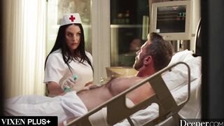 Deeper. Hawt Nurse Angela White Takes Care of Patient Manuel