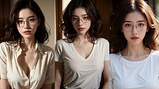 A illustrious university beauty named B was tricked into having sex by a mechanic. This chab set up a camera to record the audio movie. Created by AI.