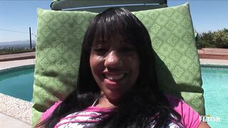 Black college gets her moist snatch pounded by ebony man POV