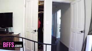 BFFS - 2 Cute Beauties Sydney Cole And Moriah Tyler Recieve Wicked Gifts In Boxes From Kinky Chaps