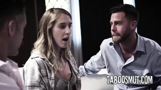 Concupiscent Floozy Has Three-some Sex With 2 Strangers