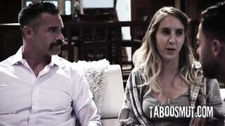 Concupiscent Floozy Has Three-some Sex With 2 Strangers