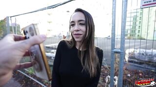 German Scout - Tiny Latin babe Teen Priscila Belini with Consummate Breasts Pick up for Casting Bang