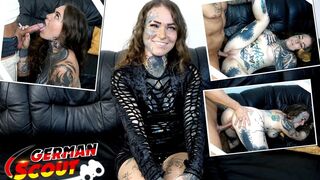 German Scout - German Split Tongue Tattoo Model Balea Scarleg at 2nd Porn