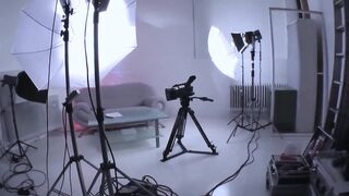 Hawt and excited darksome haired whore masturbates