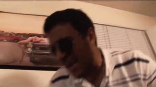 Group of college guys break into a sorority lesbian orgy