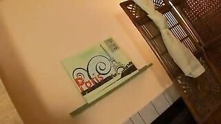 Busty black babe gets her tits sucked by two ebony beauties