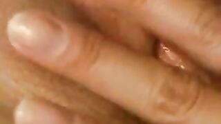 Lesbians grind on double ended dildo