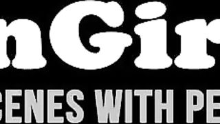 Virgin Mormon babe licked and toys her lesbian friend