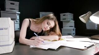 Nadya Nabakova Gets Punished by the Boss of Her Dreams