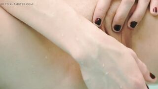 Sexy Lesbos Toy Vagina in Steamy Tub