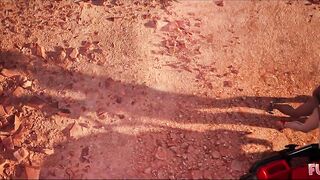 Futa3dX - Futanari Brunette hair And Golden-haired Hotties Stranded In The Desert Screwing Hard