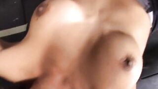 Hot large melons golden-haired trans woman's in the booty