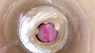 Massive ejaculatory dose of goo in Vagina Toy ASMR