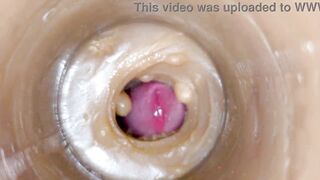 Massive ejaculatory dose of goo in Vagina Toy ASMR