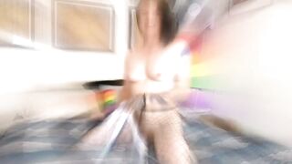 TS Jaymie Jameson Takes cum from BBC bull in her taut bang aperture