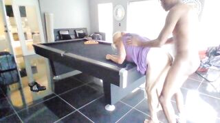 Rainbowhair Trailer Trash Doxy Rides Docs Knob On Pool Table