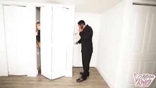 Cheating BBC Bull Bangs Blond Nina Kayy As Spy Sara Jay Films It!