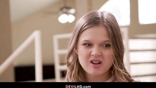 Coco Lovelock raging as stepbro Victor used her car for sex