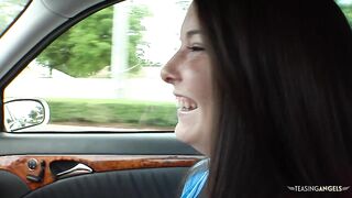 Always crazy to bang with attractive strangers the cute brunette hair playgirl enjoys an arousing coitus