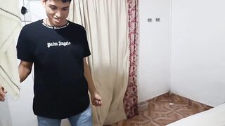 .My stepmother comes home from the gym and I couldn't resist looking at her large butt so I ended up screwing her and filling her with cum.