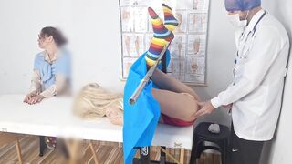 Stepmother takes stepdaughter to the gynecologist for the 1st time!