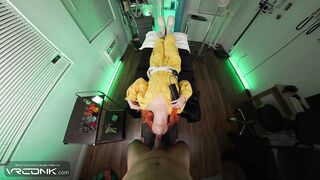 VR Conk: Slim Ginger April O'Neil Blows Leonardo's Large Ramrod And Screws Hard In TMNT Toon's Cosplay pt.1