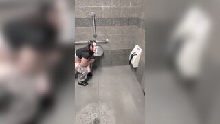 Wife Sneaks into Gas Station Restroom to Get Drilled