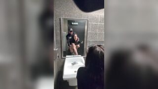 Wife Sneaks into Gas Station Restroom to Get Drilled