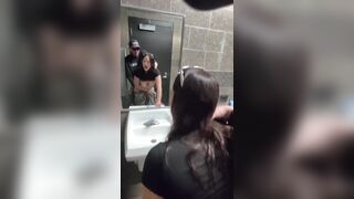 Wife Sneaks into Gas Station Restroom to Get Drilled