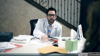 Siri Dahl desires to get preggo. The artificial inseminator fingers her twat and puts the samples in. Then this guy bangs her making sure it won't fail