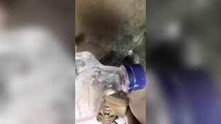 blame it on the drinks BLACK FLOOZY SCREW HER MOIST BOOTY BEAUTIFUL TWAT WITH BOTTLE AND GIVES CREAMY GLAD ENDING