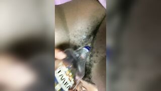 blame it on the drinks BLACK FLOOZY SCREW HER MOIST BOOTY BEAUTIFUL TWAT WITH BOTTLE AND GIVES CREAMY GLAD ENDING