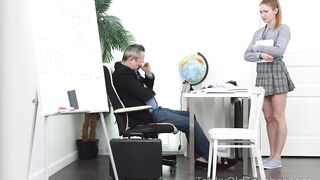 Ginger Angel Teases an Experienced Chap with Her Recent Body