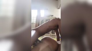 moves her butt like eager on this large ebony dong