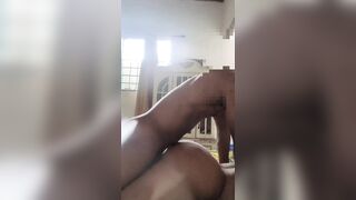 moves her butt like eager on this large ebony dong