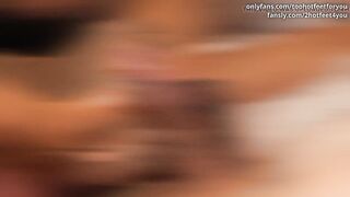 Hawt Cervin stockings footjob extracting 4 nuts!