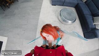 VR Conk: Ginger Sweetheart In Dress Screws In Winx Cosplay Porn Parody