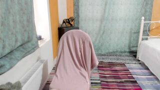 Afresh, this aged slut finished and peed on the towel